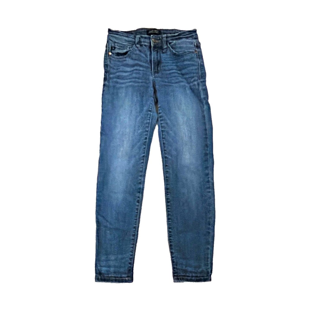 Judy Blue Jeans 1/25 Relaxed Fit Straight High Rise JB82102DK Medium Wash Blue
